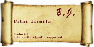 Bitai Jarmila névjegykártya